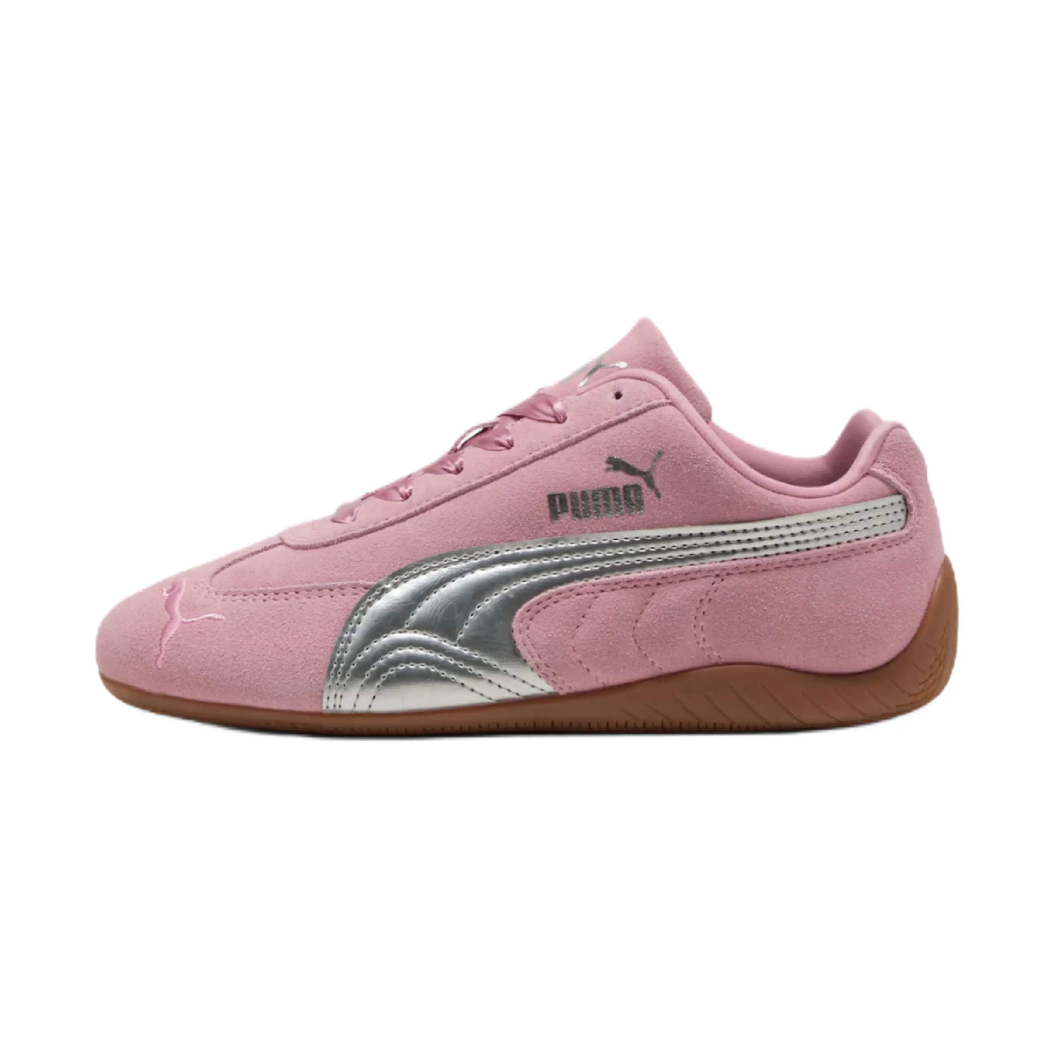 Puma Speedcat Metallic 'Metallic Pack-Poised Pink Silver' Youth/Women's Casual Walking Sneakers, Trendy Daily Lifestyle Sports Footwear