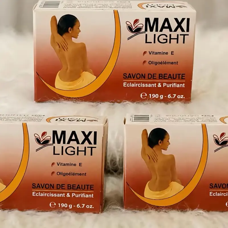 3 MAXI LIGHT Vitamin E Beauty Soap – Cleansing Bar 190g
