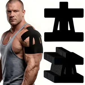Precut Kinesiology Tape for Shoulder - 10 Pack Stabilizing Sports Tapes, Waterproof, Elastic, Breathable for Gym Workouts