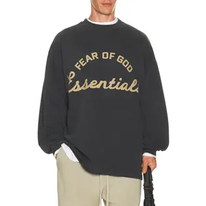 Fear of God ESSENTIALS Training 90's Long Sleeve Tee in Faded Iron Grey