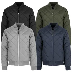 Men's Long-Sleeve Quilted Bomber Jacket & Heavyweight Flight Bomber Jackets (Sizes S–2XL)