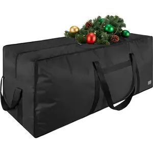 3FT/4FT/4.5FT Heavy Duty Christmas Tree Storage Bag with Reinforced Handles, Dual Zippers Wide Opening, Large Capacity for Artificial Christmas Tree, Black