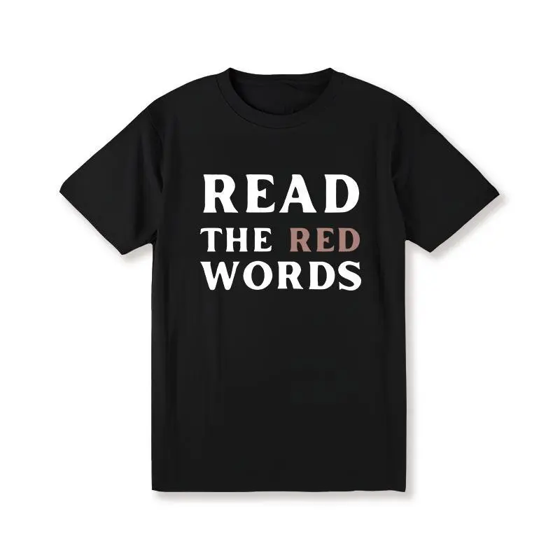 Jen Hamilton Read The Red Words Shirt, Fashion Cotton,Full Sizes, For Men, For Women