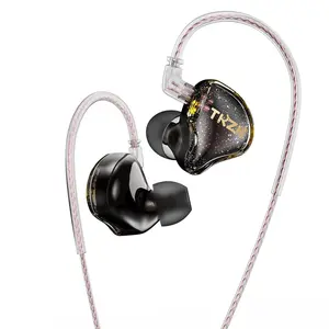 TKZK TK01 HiFi in-ear Earphone, 10mm Tesla Driver Unit Earbuds, in Ear Monitor System, Sports Music Game Headphone with Double Parallel OFC Cable, Earbuds, In Ear Earphones