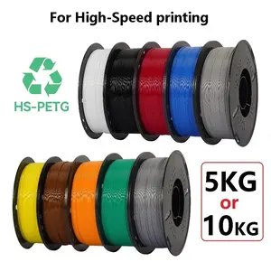 Kingroon HS-PETG 3D Printer Filament 1.75mm High-Speed 400mm/s for Bambu Lab X1/P1E & AnkerMake M5 5kg/10kg Spools
