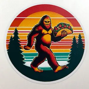 Sasquatch sticker vinyl water proof (2.5 in X 2.5 in)