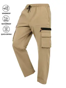 Men's Spring And Summer Fashion Versatile Trousers Outdoor Casual Sports Pants Men'S Long Pants Beige Warmer, Menswear