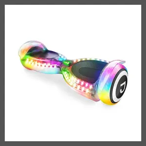 Jetson Teens Adults Hoverboard Bluetooth Speaker LED Lights Pixel White
