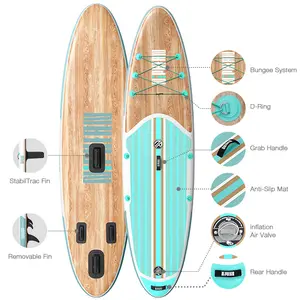 Niphean 10'6" Inflatable Stand Up Paddle Board with Anti-Slip EVA Deck & Full SUP Accessories – for Men, Women, Adults & Youth, All Skill Levels for Training & Recreation