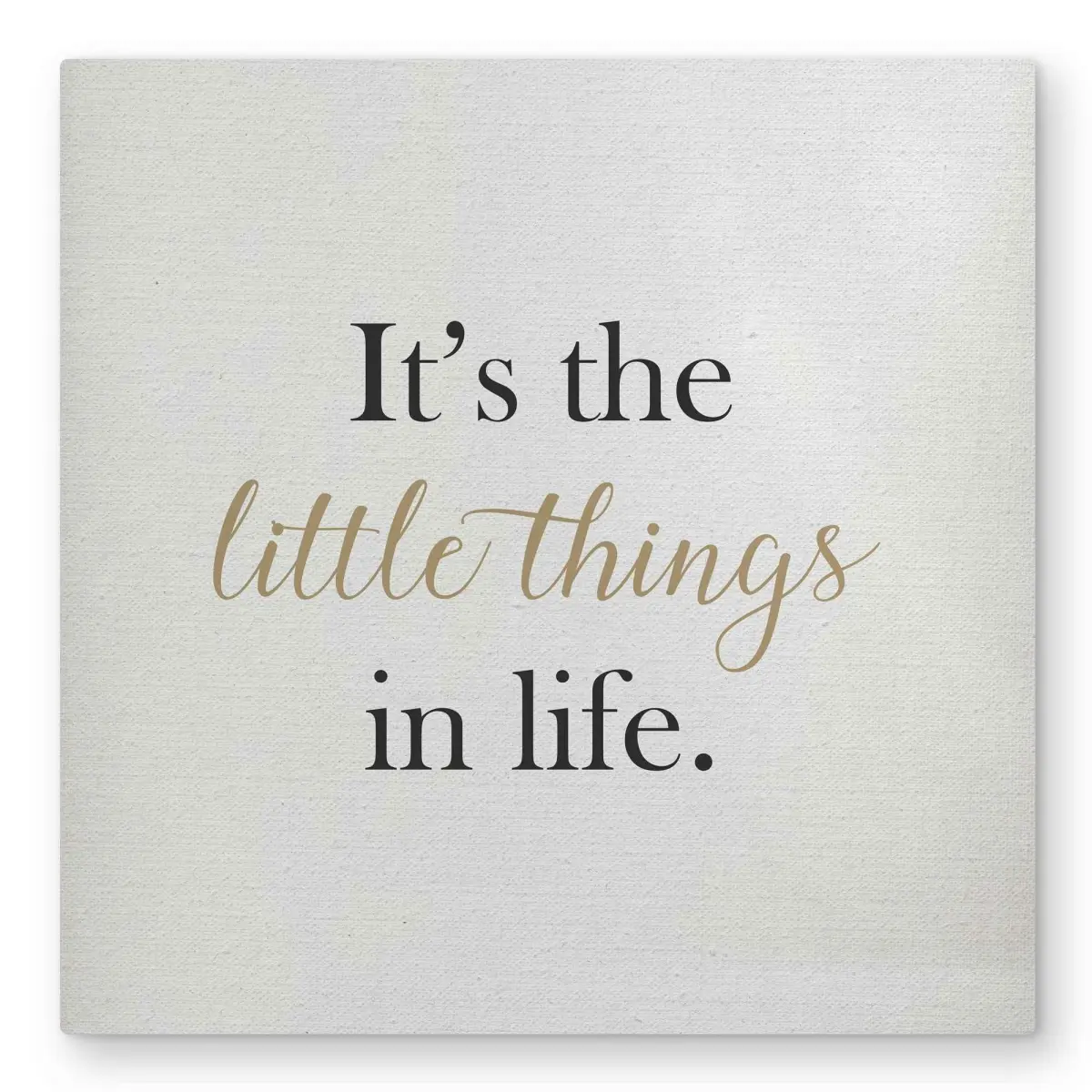 Begin Home Decor C1MP3232MLJ2E4 32 x 32 in. It the Little Things In Life Wall Art - Motivational Metal Print