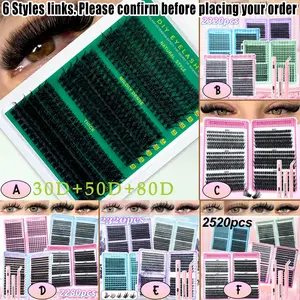 Cluster False Lashes, Multiple Styles, D-Curl, Easy DIY Personal Lashes, Perfect for Daily Use, Parties, Travel, Gift Idea