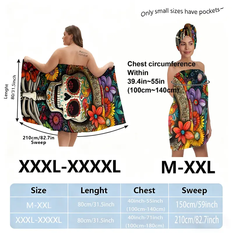 chinese dress ladies Sugar Skull Women's Bath Robe, sugar skull day of the dead skull pajam –  Awesome Skulls main image 0
