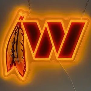 Football Neon Signs  Sports Room Wall Decoration  Suitable for Dormitory Game Room Garage Men's Cave Party, School Football Team Gifts Valentine's Day Decor.