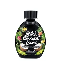 Tanning Paradise Black Coconut Love Tanning Lotion | Coconut Oil | Age-Defying | Tattoo Protecting Formula | Ultra Hydrating Dark Tanning Lotion, 13.5oz Body Care Bronzing