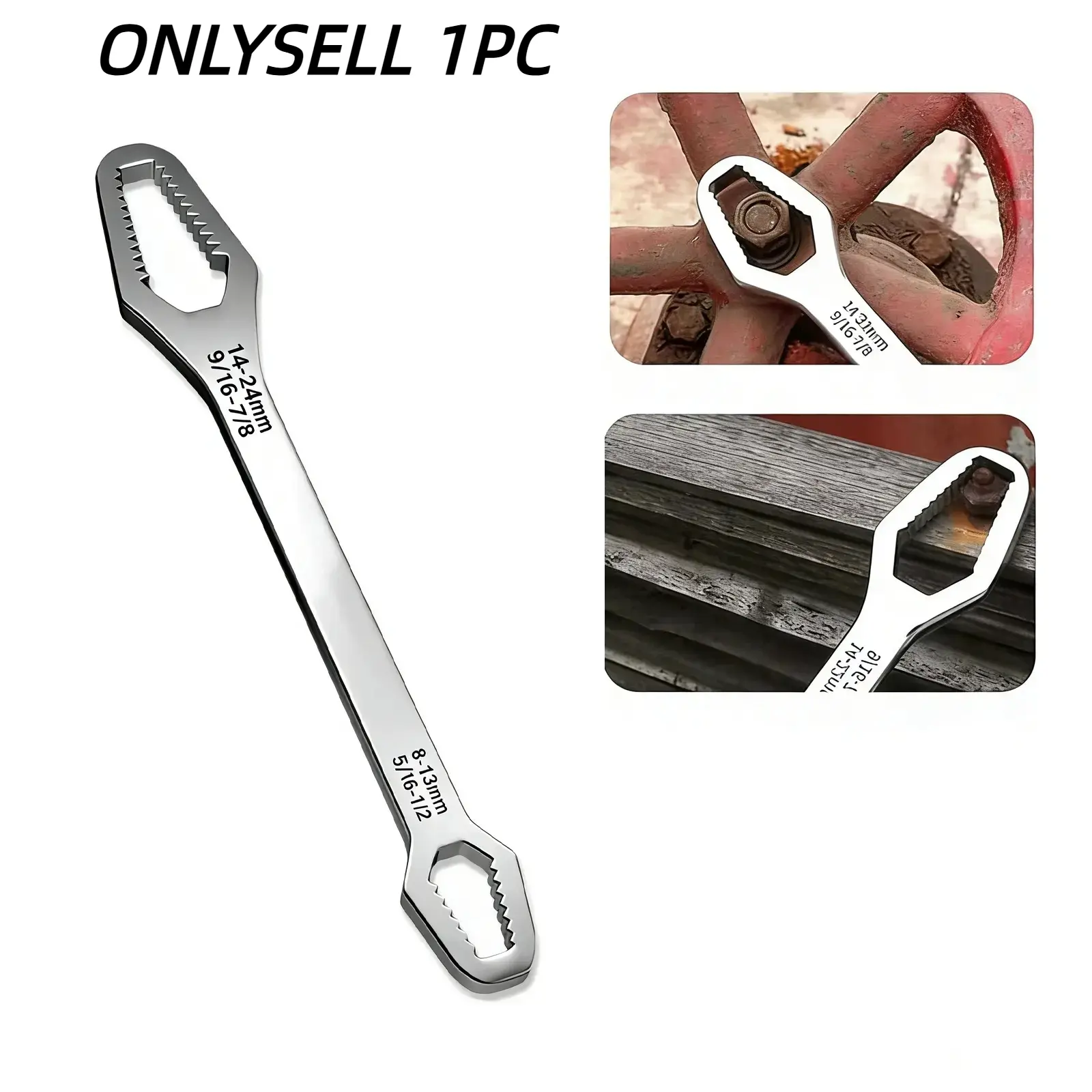 Universal Car Torx Wrench, 8-24mm Self-Locking, Dual-Headed Torx Socket, Anti-Slip Multifunctional Wrench, Professional Auto Tool