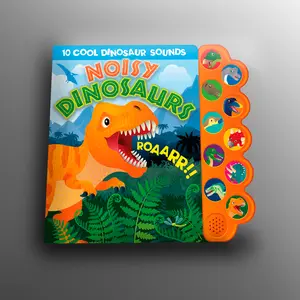 Pressable Interactive Dinosaur Sound Book for Kids - 10 Cool Dinosaur Sounds, Vibrant Illustrations, Fun Facts, Entertaining Adventure