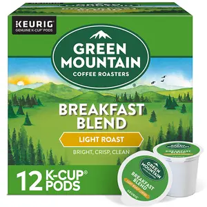 Green Mountain Coffee Roasters Breakfast Blend Coffee - Keurig K-Cup Pods - Light Roast Coffee
