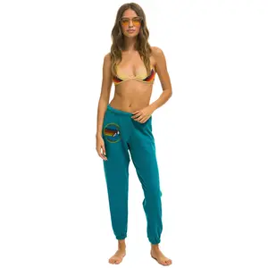 AVIATOR NATION MALIBU SWEATPANTS - TEAL