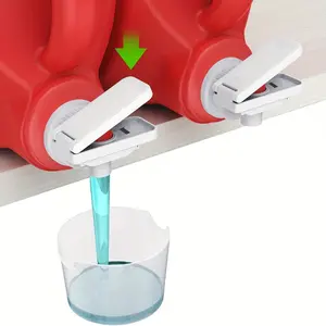 1pc Laundry Detergent Dispenser with Push-Button Spout, Effort-Saving Accessory, Suitable for Home, Easy to Install, No Electricity Needed, Household Cleaning Tool, Portable Storage, Durable Design, Home Organization Item, Wall Mounted Dispenser