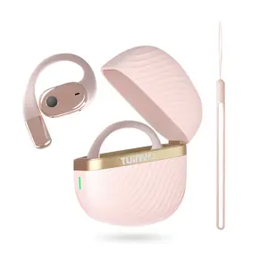 Open Ear Headphones , TUINYO S07 True Wireless Earbuds With Bluetooth V5.4，Fast Charging,35Hrs Playtime, Waterproof for Sports, Driving, Office Headset Long Battery Life
