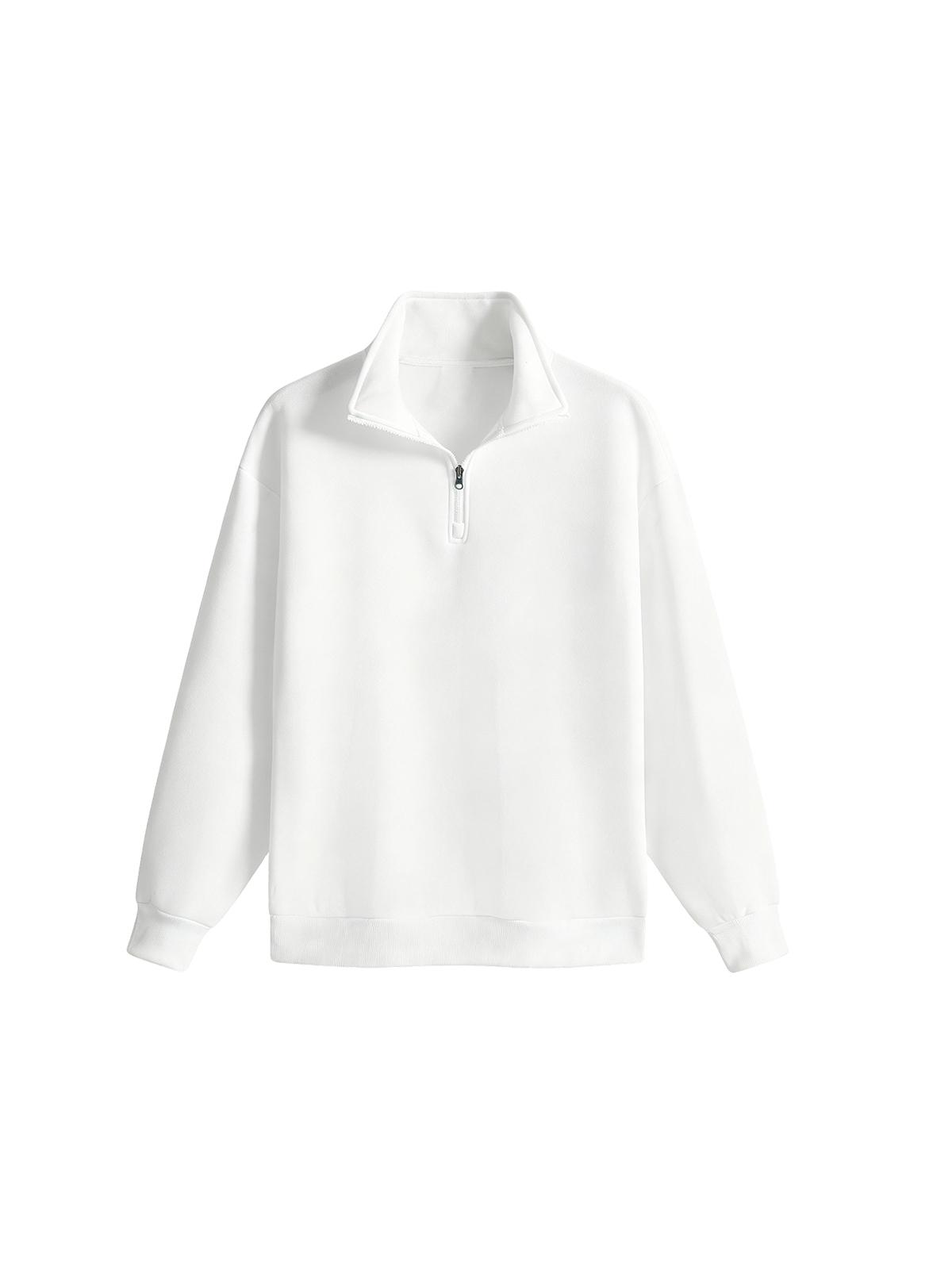 3-pack men’s stand-collar sweatshirts, men’s sweatshirts. Loose fit, half-zip stand collar design, soft, comfortable, skin-friendly fabric, minimalist solid color design, available in multiple colors, suitable for daily commuting, school, shopping, sports