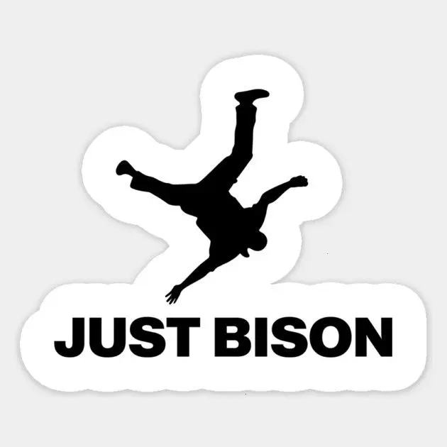 Yellowstone National Park Just Bison Sticker