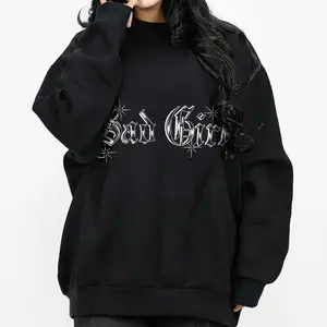 Sad girl Chicano Clothing, Chicana Art, Cholo Chola outfit Cotton Fabric Menswear Casual, Streetwear hoodie, Full size, full color art blue