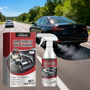 Car Exhaust Cleaner Is Used to Remove Dirt and Rust from the Exhaust Pipe Without Cleaning, Restoring It to Its Original Condition