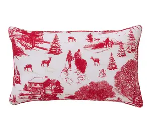 Hallmark Red Toile 3-Piece Holiday Comforter Set, Twin/Twin XL