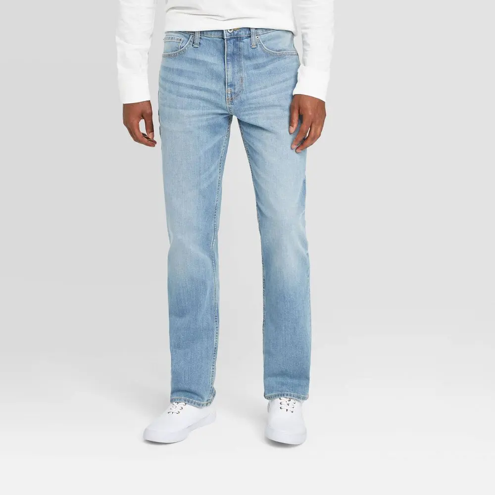 Goodfellow & Co Men's Mid Rise Straight Leg Straight Jeans Stretch