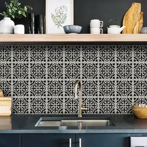 Geometric Pattern Wall Sticker, Self-adhesive Wall Decal, Decorative Sticker for Home Living Room Bedroom Kitchen, Ornaments