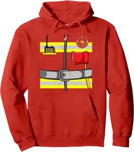 Funny Firefighter Fireman DIY Costume Cosplay Halloween Day Pullover Hoodie - Diegoort Shop 47B0DH385FHY