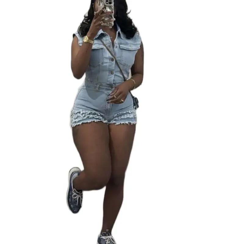 Women’s sexy Jean romper