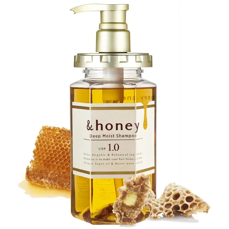 Organic Honey-Infused Botanical Deep Moist Shampoo & Treatment Set, Hydrating Cleansing Kits with Relaxing Argan Oil, Keratin, Hyaluronic Acid for Smoothing, Scalp Care (Normal Hair, 24 Months Shelf Life, Adult Beauty & Personal Care Haircare)