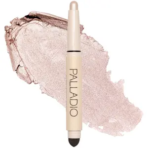 Palladio Waterproof Eyeshadow Stick with Blending Sponge, Long Lasting & Effortless Application, Smudge Free & Crease Proof Formula, Matte & Shimmer Shades, Buildable Eye Shadow