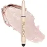 Palladio Vegan Waterproof Cosmetic Eyeshadow Stick with Blending Sponge - Single, Vitamin-Infused, Gluten-Free, Long-Lasting, Smudge-Free, Crease-Proof, Nourishing, Smooth Matte & Shimmer Buildable Shades, Ideal for Adults' Smokey Eye Makeup Products