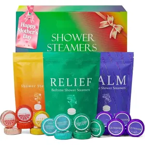 Shower Steamers Aromatherapy - 18 Pack Gifts for Women, Organic Essential Oils, Self Care, Birthday, Mothers Day Gifts for Women, Men, Mom, Dad