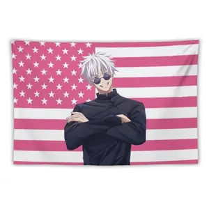 Jujutsu Kaisen Gojo Satoru tapestry anime interior decoration bedside sofa Decorative Light colorful decorative Peach