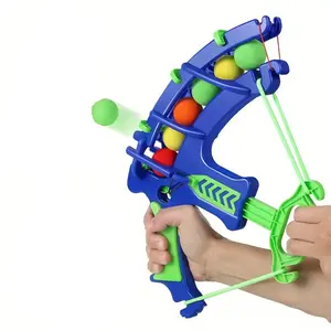 Outdoor Shooting Toy, 1 Count Bow and Arrow Toy Kit with Colorful Soft Sponge Ball & Foam Drum, Sports Toy, Party Favors