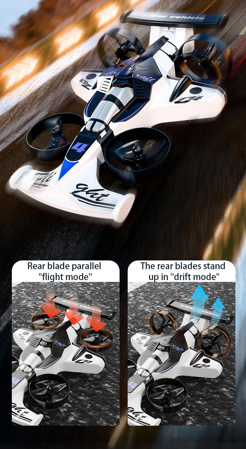 BRRRRT RC Car Plane Combo Toy, Remote Control Flying Car with 360° Drift Wheels, Land and Air Dual Mode, One-Key Takeoff, Durable Crash-Resistant Design, 3 Speed Modes, RC Toys for Kid Boys and Girls Age 4+