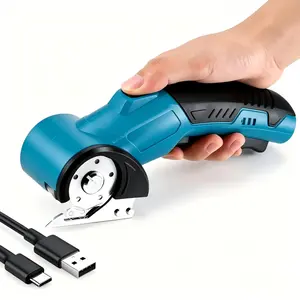 Cordless Handheld Fabric Cutter, Rechargeable Cloth Cutting Machine, Smooth Fast Cutting & Labor Saving, Lightweight Portable Easy Operate, For Tailors & Sewing Users, Ideal For Cloth Leather Carpet Cutting