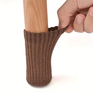 A set of 24 table and chair leg socks, wool high-elastic floor protective cover, non-slip chair leg socks, furniture leg cover, suitable diameter from, woven furniture mat