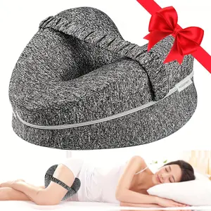 Memory Foam Leg Pillow, 1 Count Comfortable Leg Support Pillow, Soft Leg Pillow for Side Sleepers, Sleep Pillow for Home & Travel, Supportive Ergonomic Memory Foam