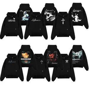 [Hoodie] Deftones Hoodie Fullsize S-5XL, Retro Music Tee, Rock Music Lover Shirt, Vintage Band Shirts Casual Cotton Fabric Fit Top , Top Men's and Women's Clothing, Streetwear