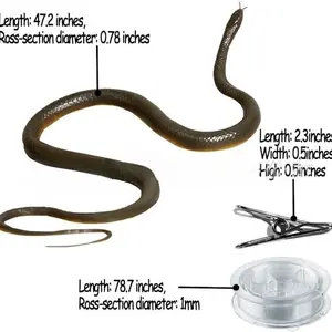 SCREAM-WORTHY Fake Rubber Snake – Ultra-Realistic Prank Toy for Office/Friends · Prank Gift for Halloween/April Fools' Day · Jump Scare Prank Props (Retractable Design)