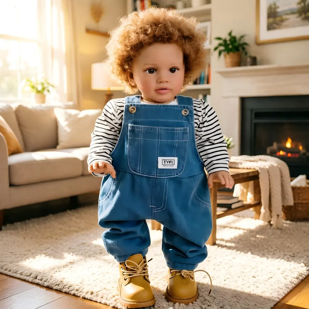 26" Lifelike Toddler Doll Pippa with Rooted Curly Hair & Soft Cloth Body - Realistic Big Size Reborn Dolls with Pacifier & Bottle Set Great Birthday Gift for Kids 3+
