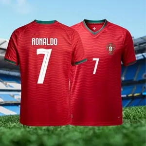 2026 Portugal National Team Home Red No. 7 Cristiano Ronaldo Short-Sleeved Football Shirt Jersey