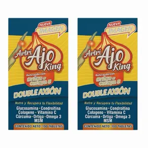 2 pack Arti Ajo King 100 Cápsula vitaminado omega 3, glucosamina, vitamina C