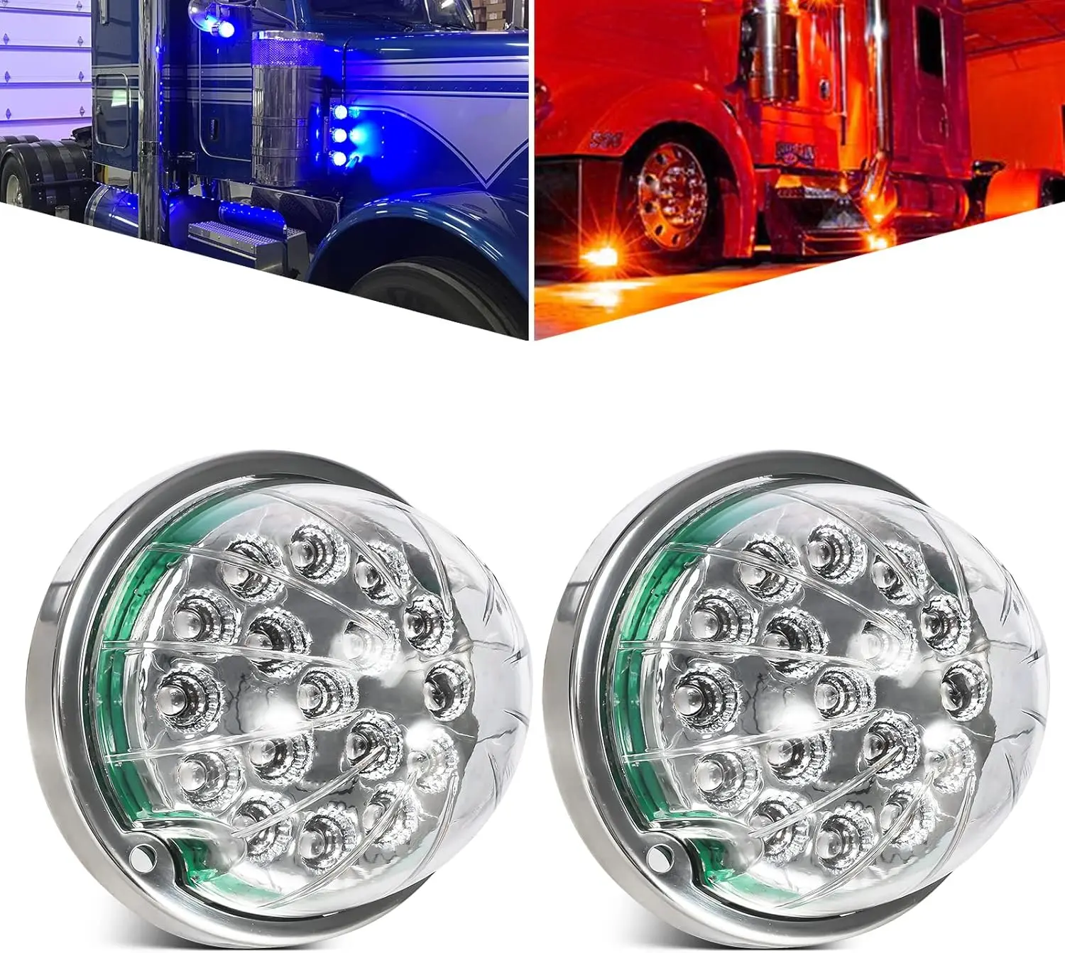 Partsam Dual Revolution 17 Led Watermelon Lights 2PCS Partsam Dual Revolution 17 Led Watermelon Lights 2PCS