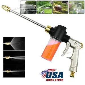 Car Snow Foam Washer Gun High Pressure Garden Wash Cleaning Soap Bottle Sprayer with Brass Thread for Efficient Cleaning